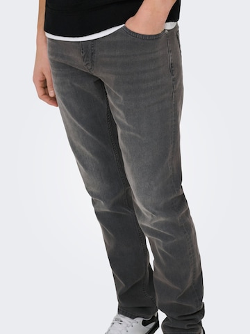 Only & Sons Slim fit Jeans 'ONSLoom' in Grey