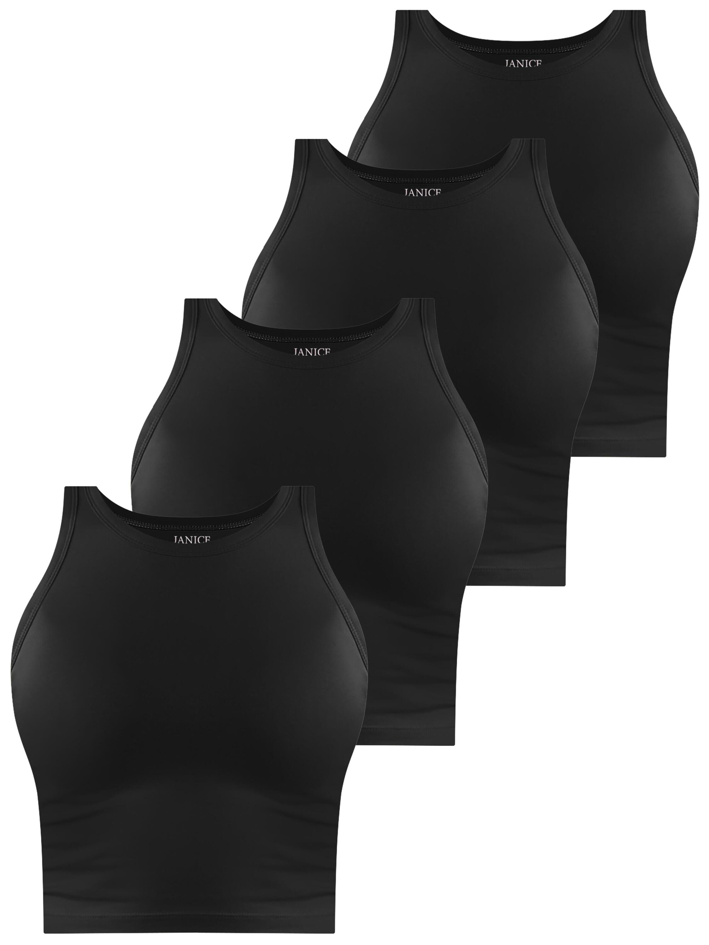 Janice Top 'Niah' in Black: front