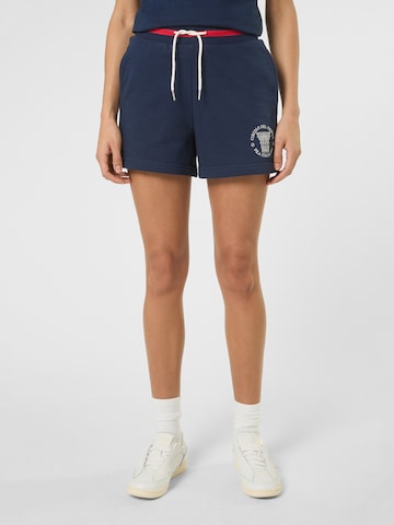 FILA Regular Broek 'MARLIA high waist graphic sweat shorts' in Blauw: voorkant