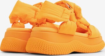 BRONX Sandalen met riem 'Bru-Te' in Oranje