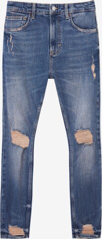 Pull&Bear Slimfit Jeans i blå: framsida