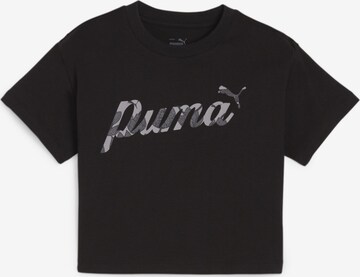 T-Shirt 'ESS+' PUMA en noir : devant