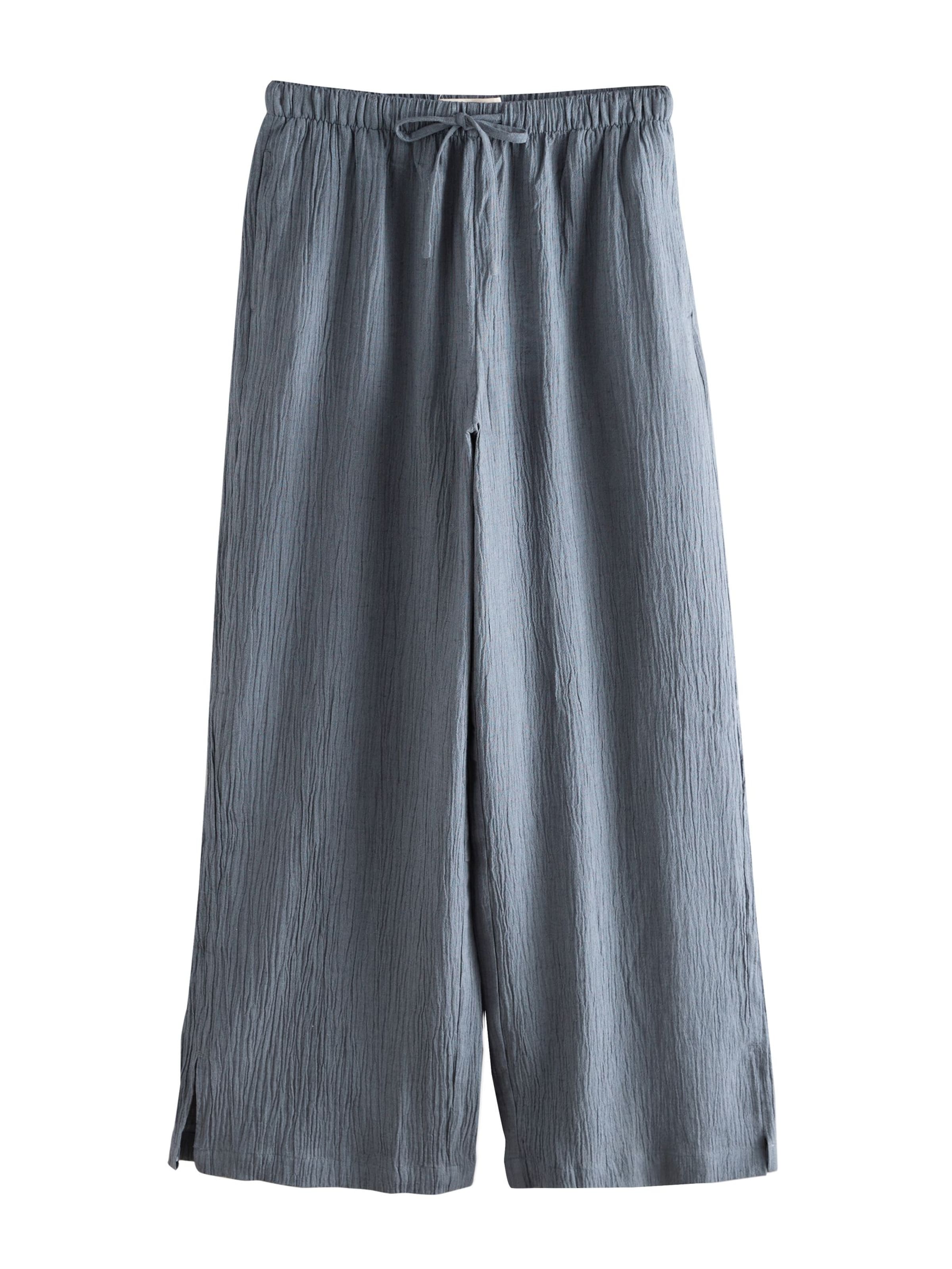 Largi Pantaloni de la Next pe albastru: față