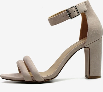 Sandales à lanières 'Chelsie' Celena en beige : devant