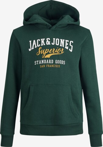 Jack & Jones Junior Mikina – zelená: přední strana