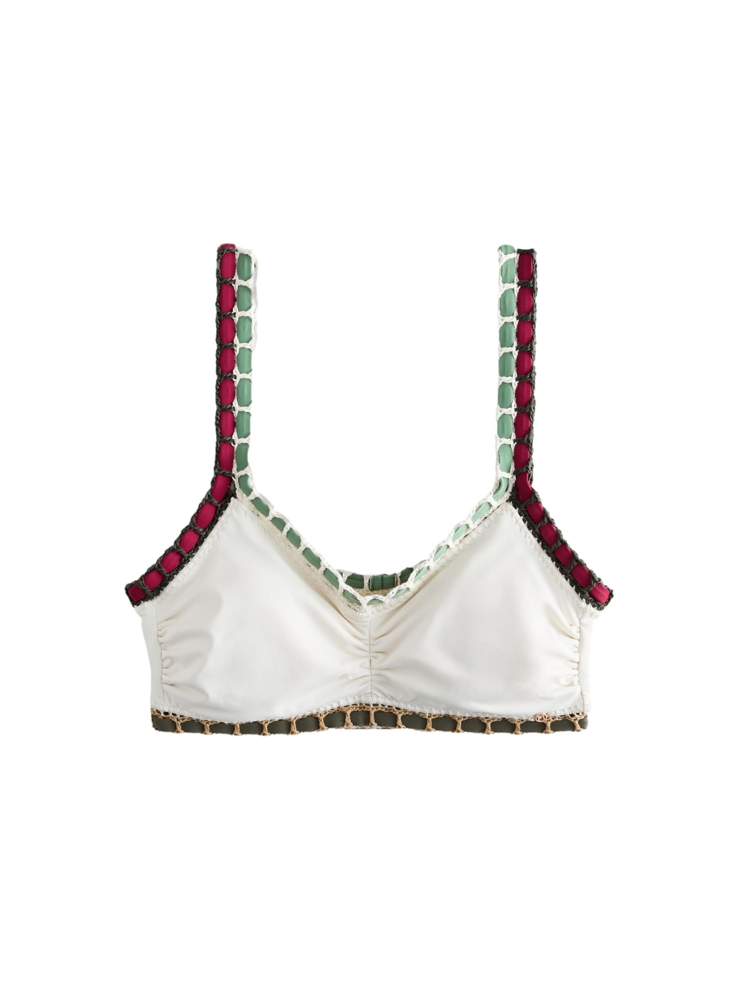 T-shirt Top per bikini di Next in bianco: frontale