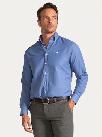 Williot Regular fit Button Up Shirt 'Oxford' in Blue