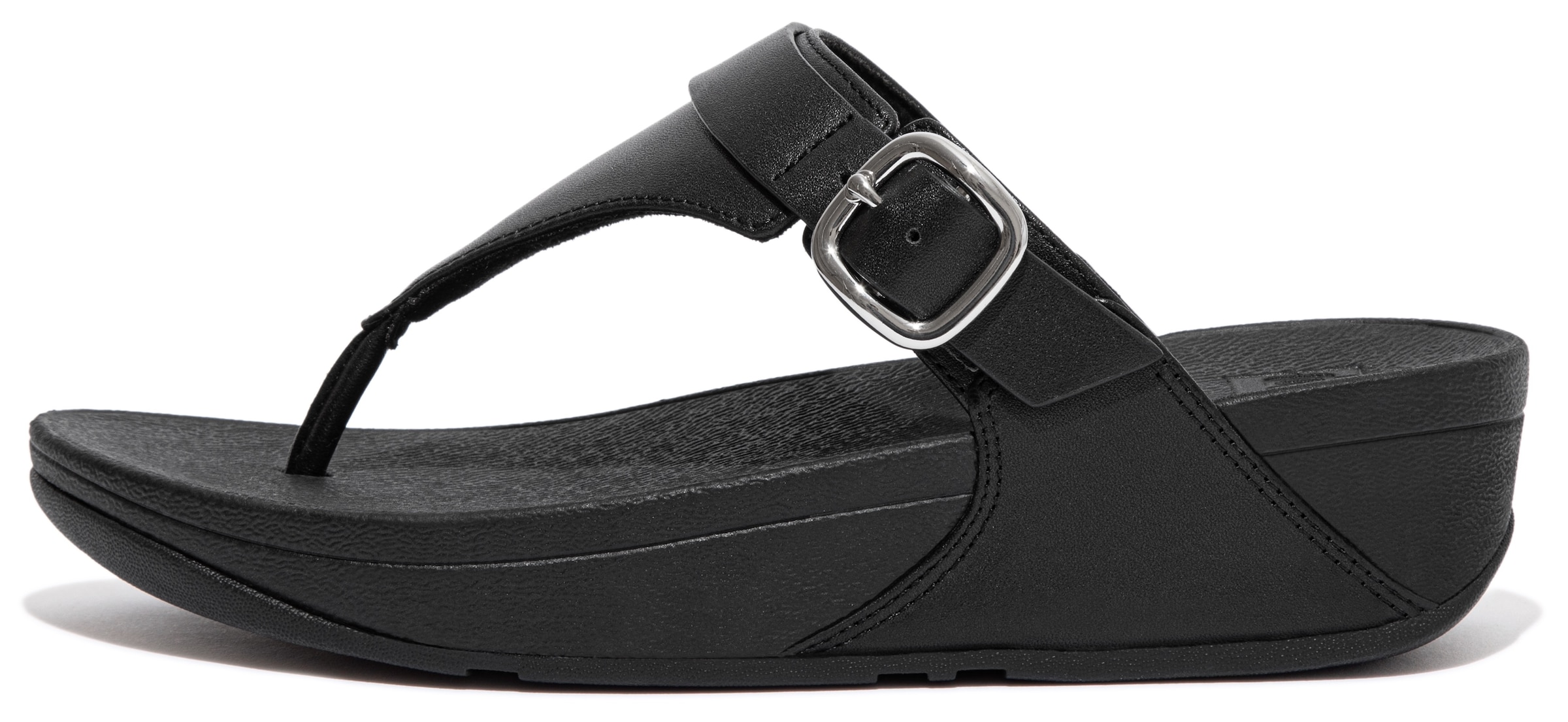 FitFlop Zehentrenner in Schwarz: Vorderseite
