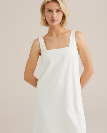 WE Fashion Καλοκαιρινό φόρεμα σε λευκό