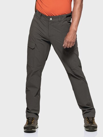 Schöffel Regular Outdoorbroek 'Kitzstein' in Grijs: voorkant