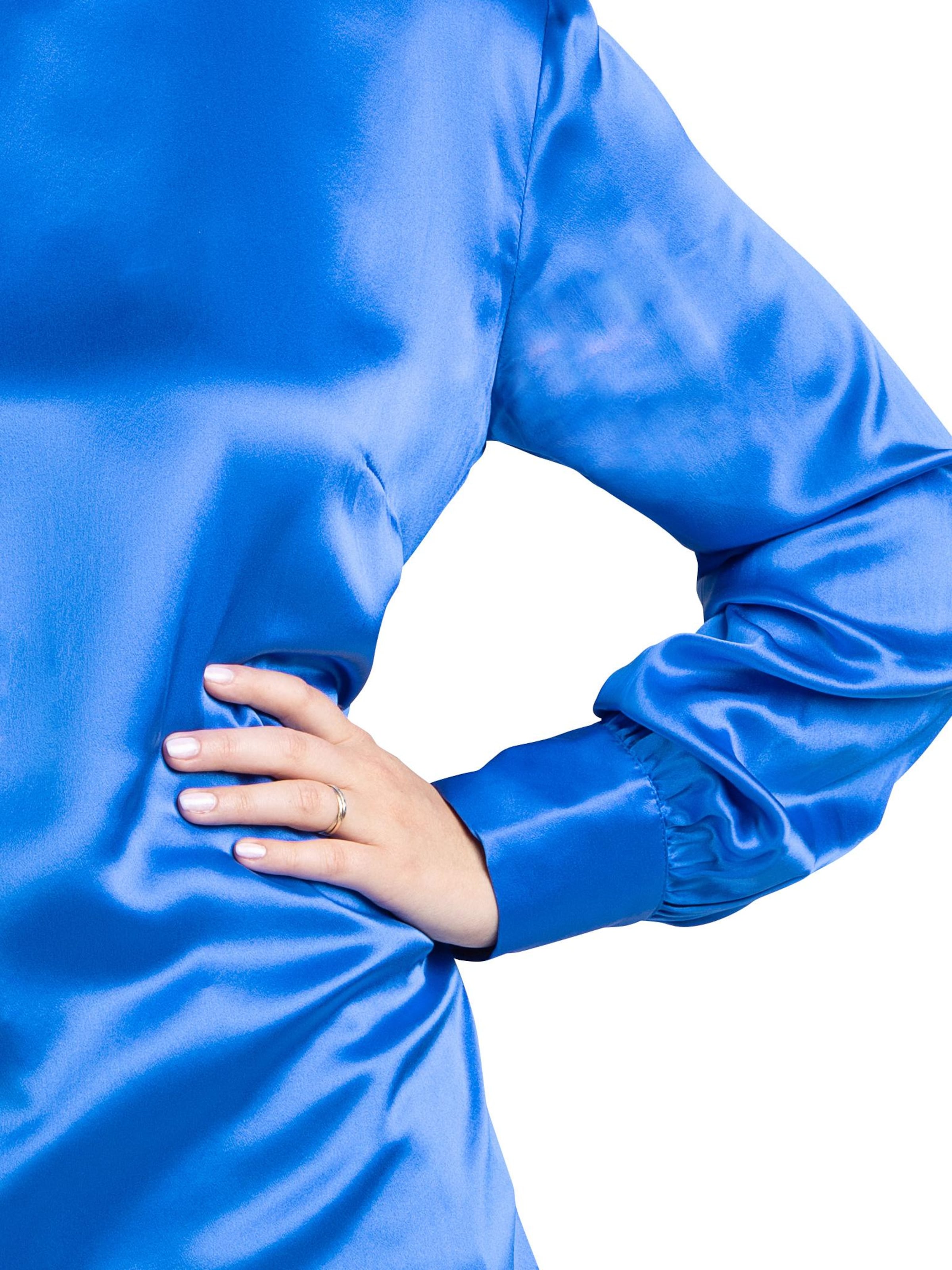 Posh Gear - Blusa 'Seidenbluse Satinoseta' en azul
