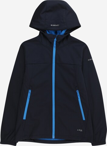 ICEPEAK Outdoorjas 'KLINE' in Blauw: voorkant