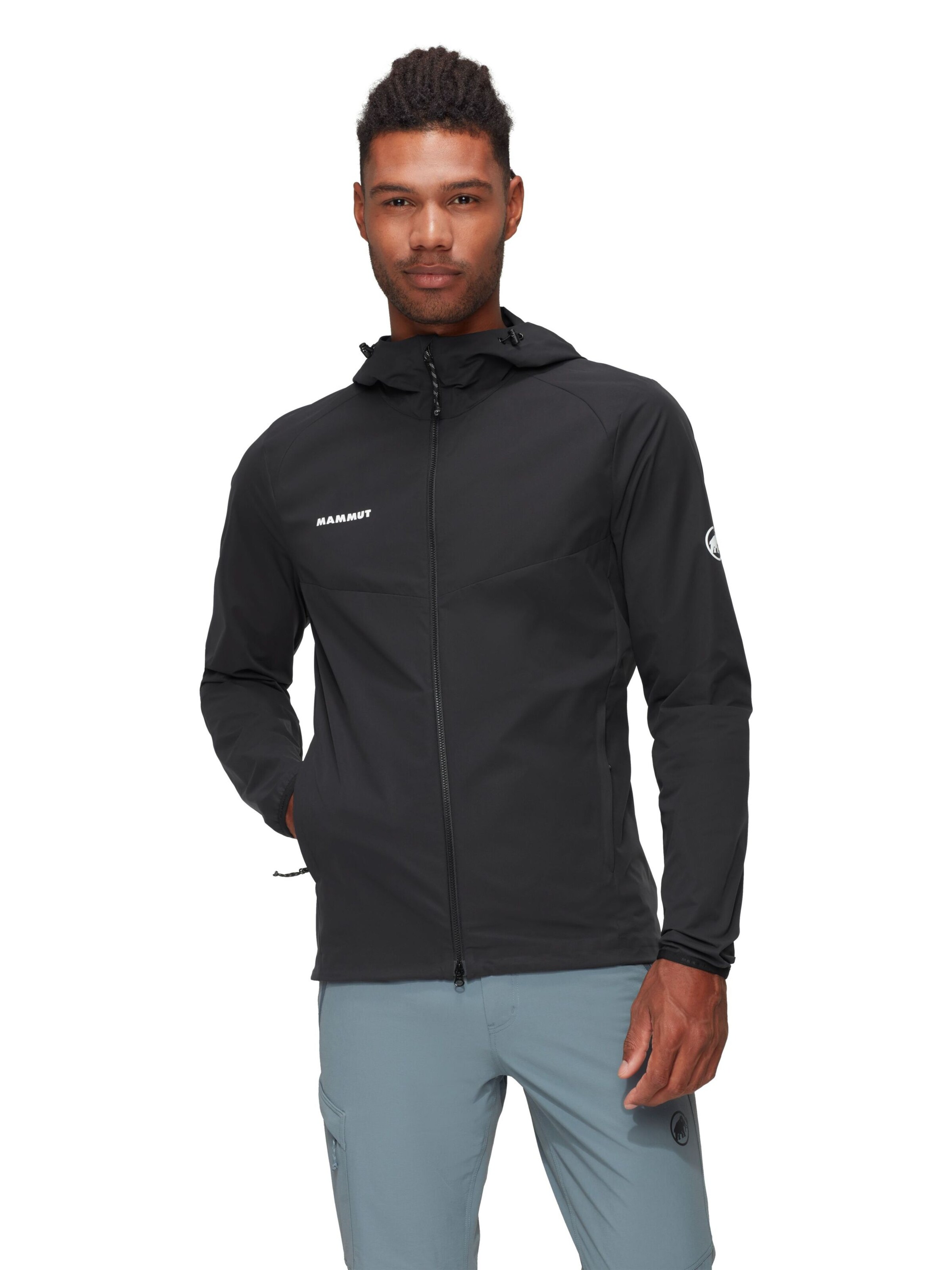MAMMUT Outdoorjacke in Schwarz: Vorderseite