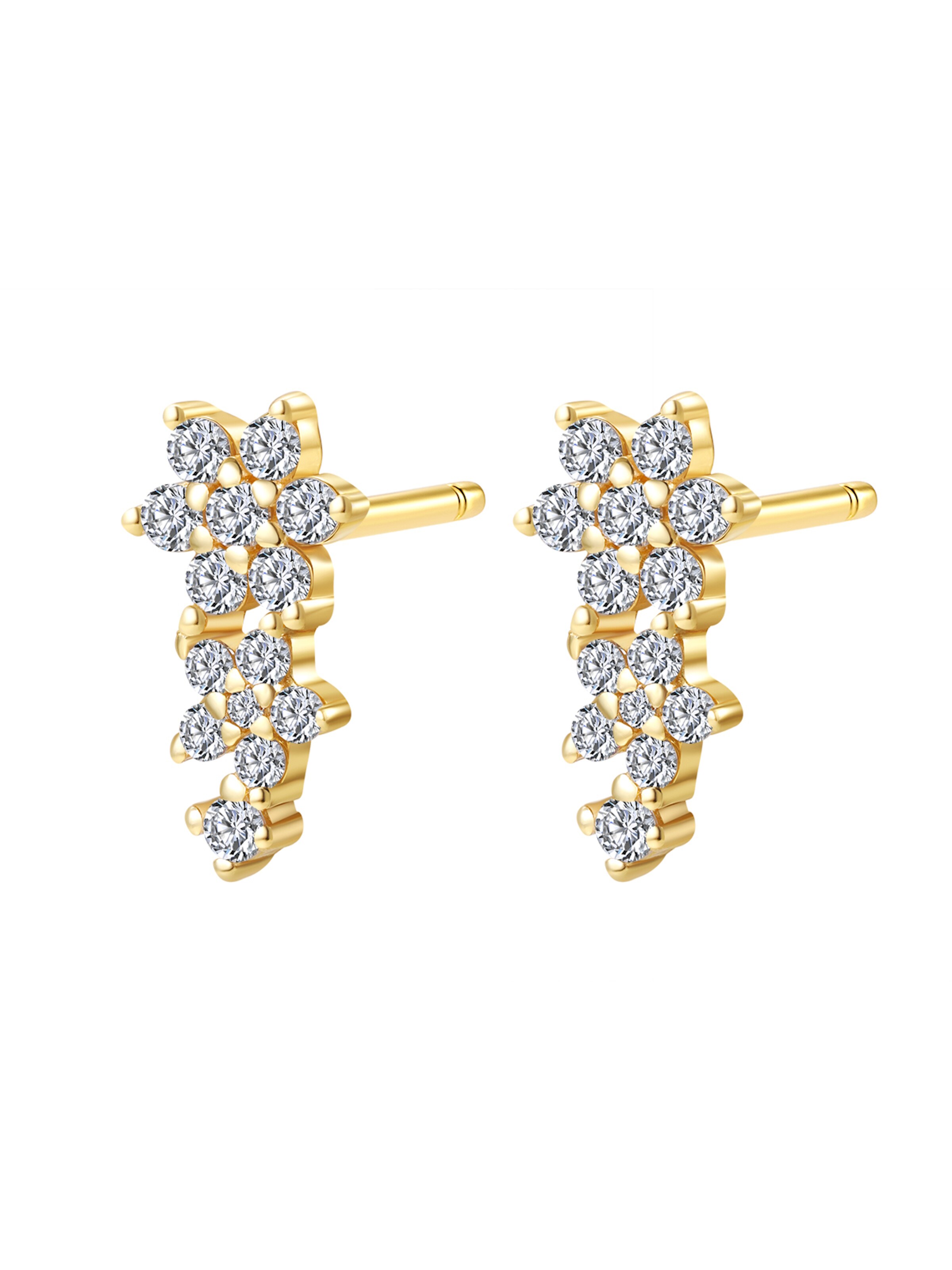 Hey Happiness Ohrringe 'Mini Floral'‌‌‌‌‌‌‌ in Gold