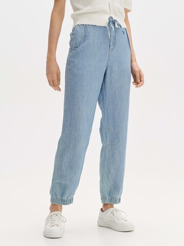 OPUS Tapered Pants 'Matira' in Blue: front