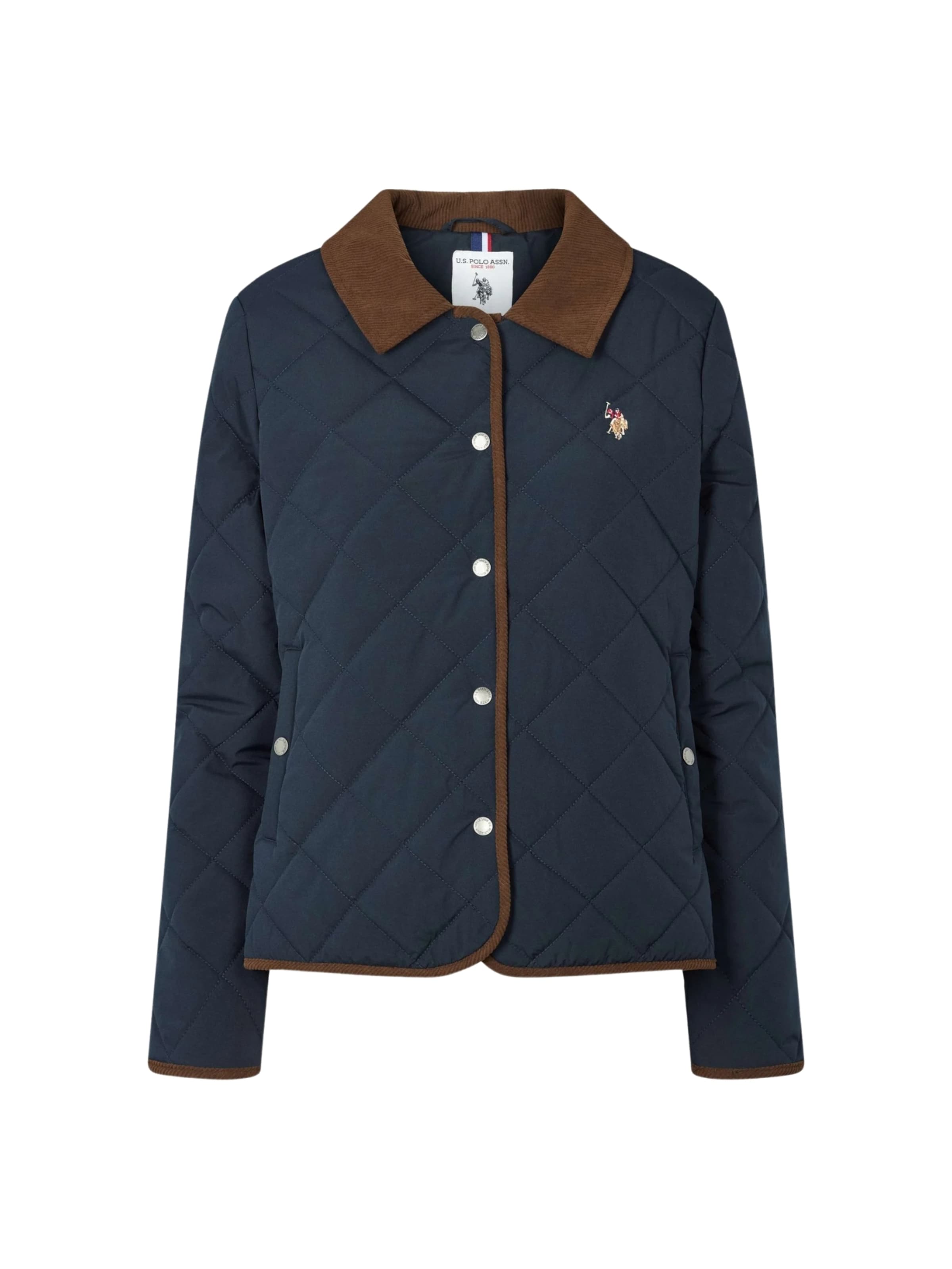 U.S. POLO ASSN. Tussenjas 'Melou' in de kleur Navy / Bruin, Productweergave