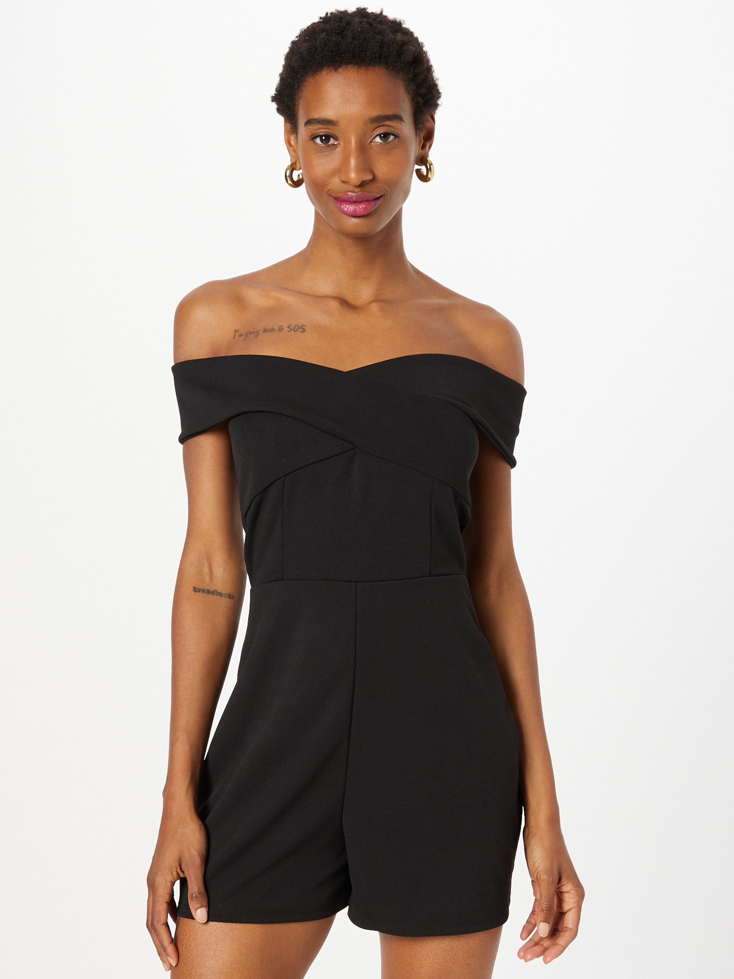 Black off the sales shoulder playsuit