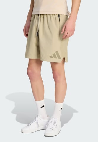 ADIDAS SPORTSWEAR Regular Sports trousers 'Z.N.E.' in Brown: front