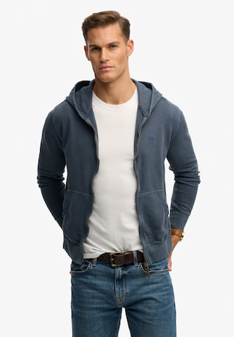 Superdry & Co Sweatvest 'Essential' in Blauw: voorkant