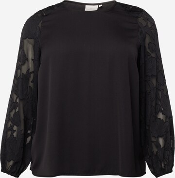 ONLY Carmakoma - Blusa 'Carambella' en negro: frente