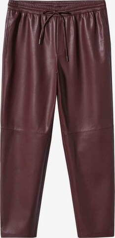 MANGO Loose fit Pants 'Apple' in Red: front