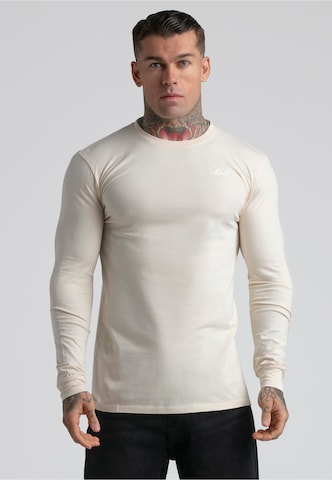 Maglietta 'Essentials' di SikSilk in beige: frontale