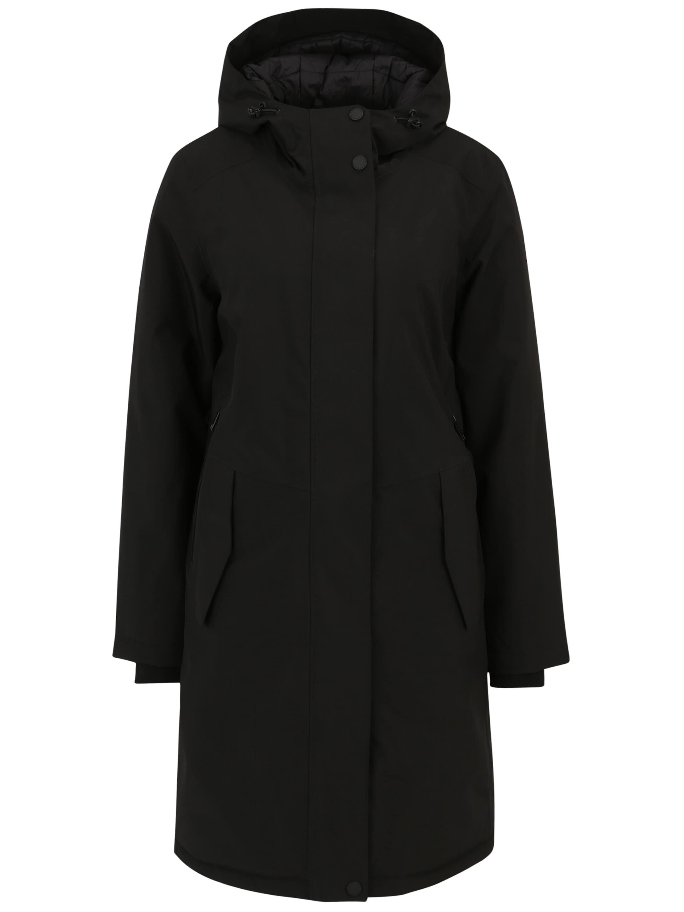 New View Raincoat in Black: front