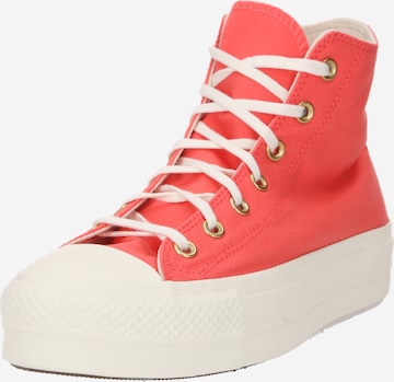 CONVERSE Sneakers hoog 'Chuck Taylor All Star' in Rood: voorkant