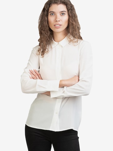 Camicia da donna 'Seidenbluse Collettoseta' di Posh Gear in bianco: frontale