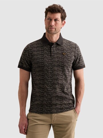 PME Legend - Camiseta 'Polo shirt in 100% cotton with allover print' en gris: frente