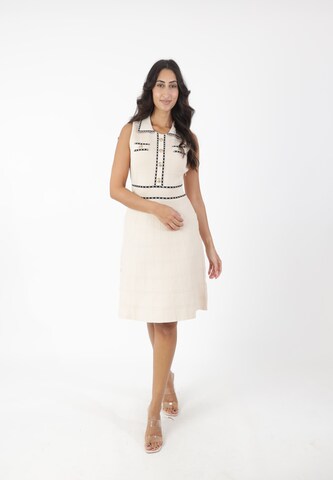Abito in maglia di Elara in beige