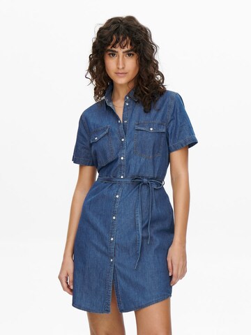 JDY Shirt Dress 'BELLA' in Blue: front