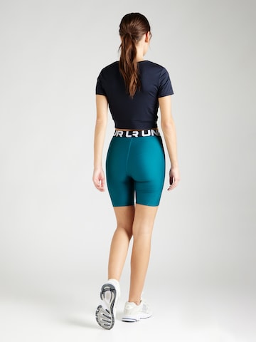 UNDER ARMOUR Skinny Sportbroek 'Authentics' in Groen