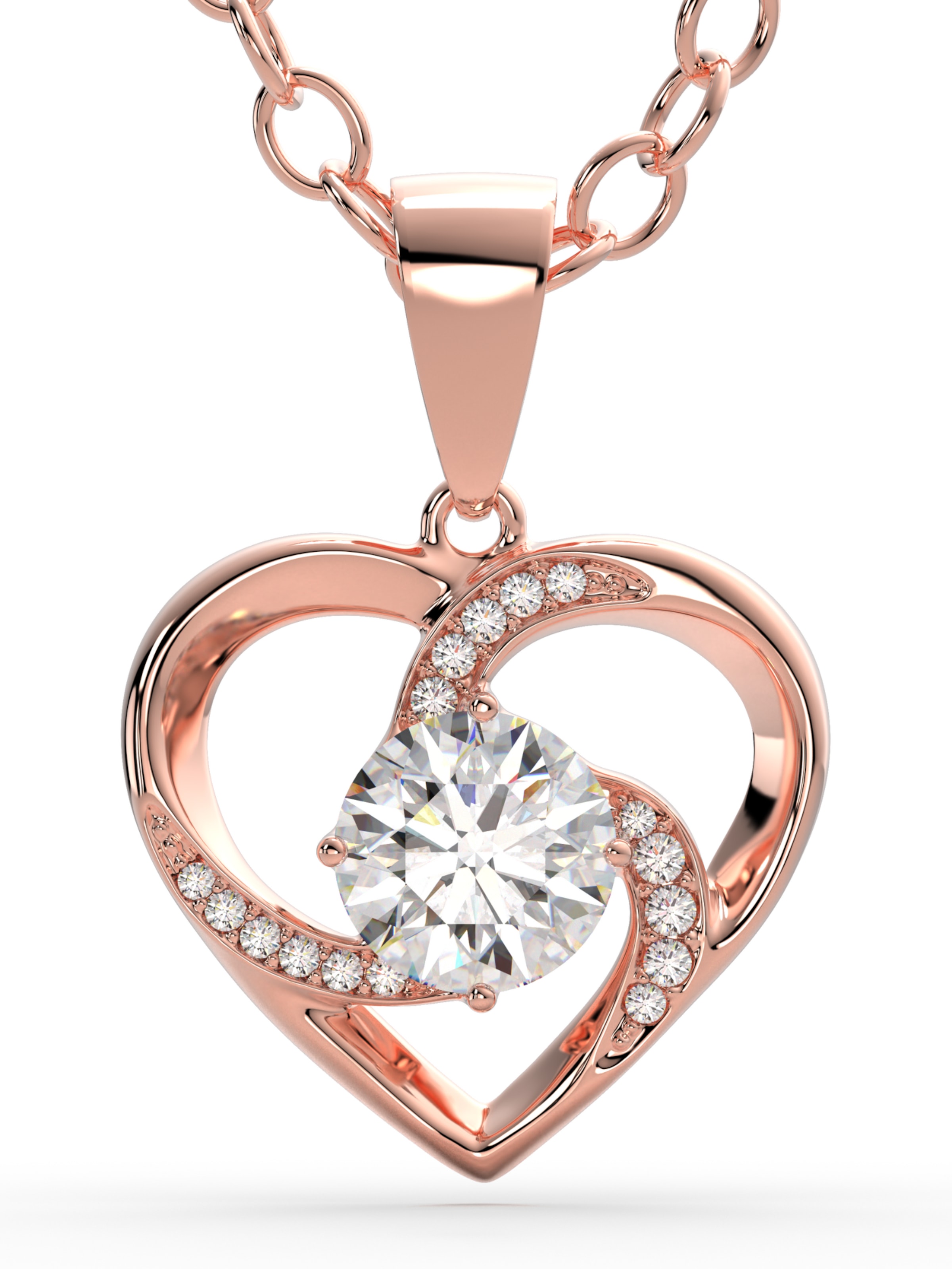 SERASAR Necklace 'Emotion' in Gold: front