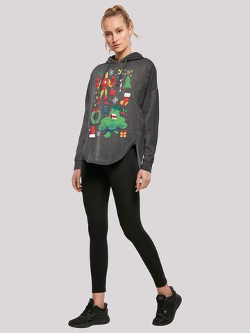 F4NT4STIC Sweatshirt 'Marvel Universe Iron Man und Hulk Christmas Weihnachten' in Grau