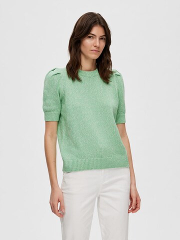 SELECTED FEMME Sweater 'HEIDI' in Green: front