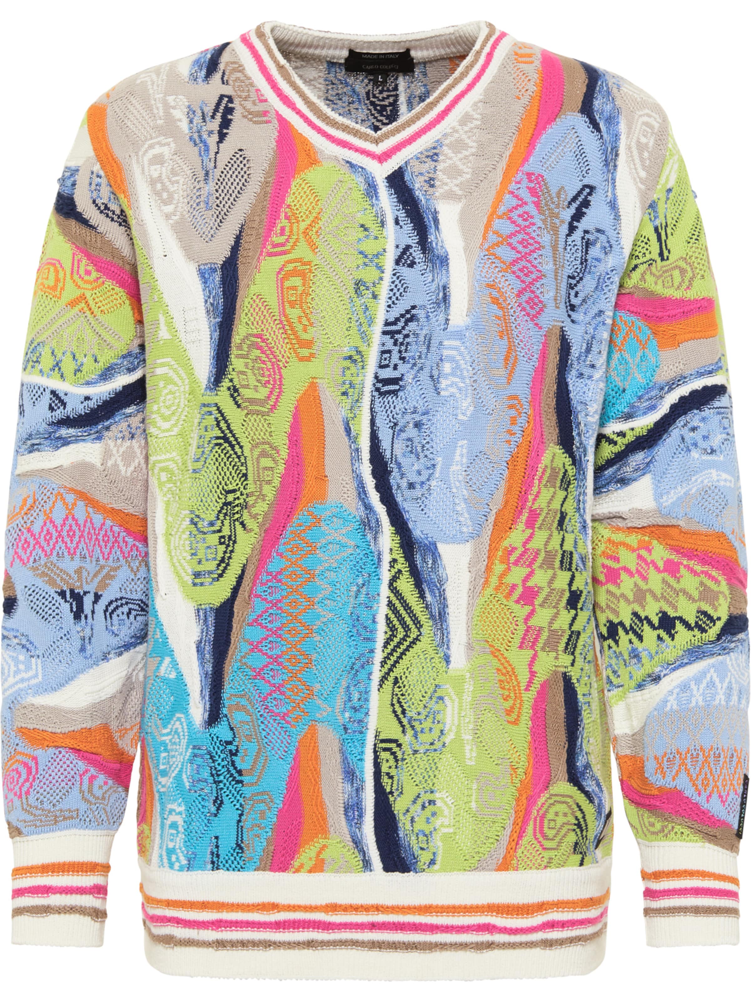 Carlo Colucci Sweater 'Cucinato' in Mixed colours: front