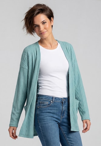 Cardigan 'Autumn Fashion' KIANNA en vert : devant