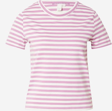 T-shirt QS en violet : devant