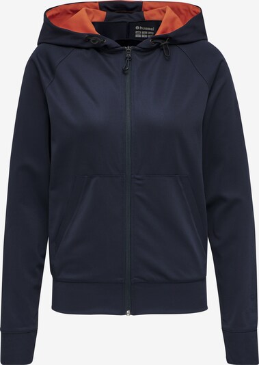 Hummel Sportsweatjacke in navy / dunkelorange, Produktansicht
