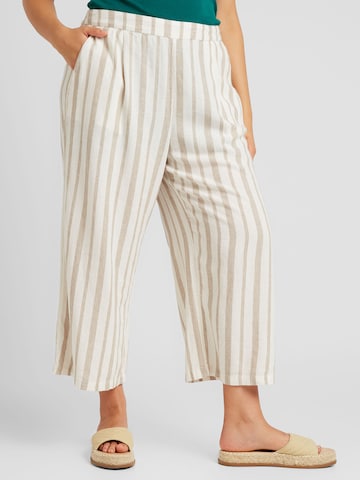 ONLY Carmakoma Loose fit Pants 'CARISA' in White: front