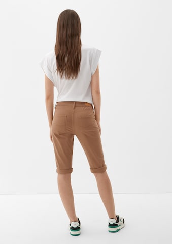 Coupe slim Jean QS en marron