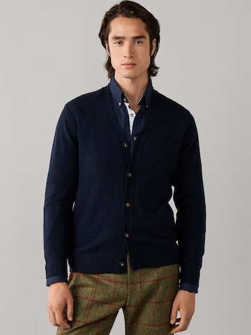Hackett London Strickjacke in Blau: Vorderseite