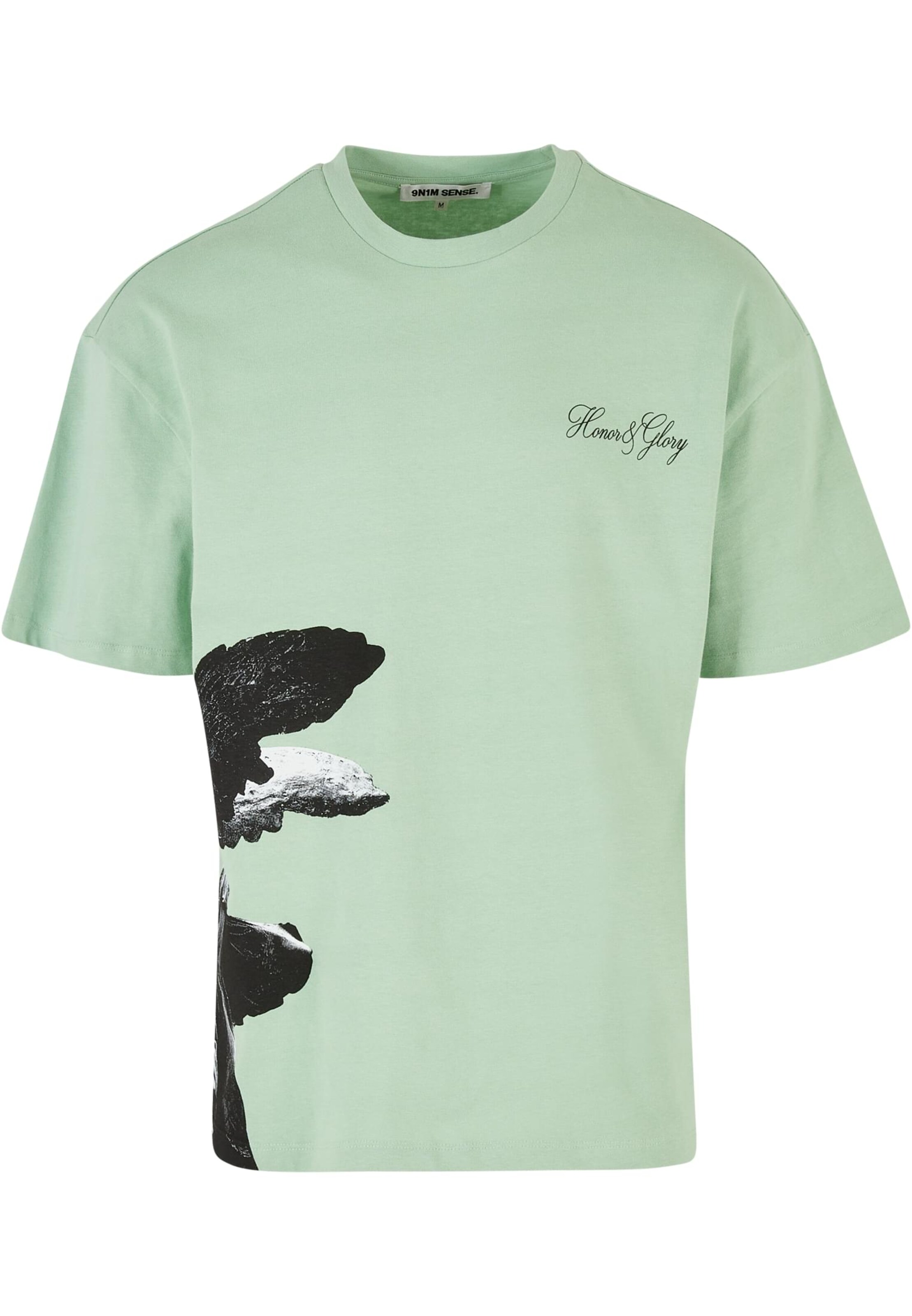 9N1M SENSE Shirt in Groen: voorkant