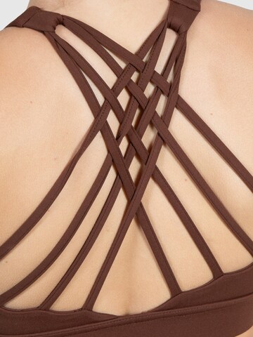 Smilodox Bralette Sports bra 'Advance Pro' in Brown