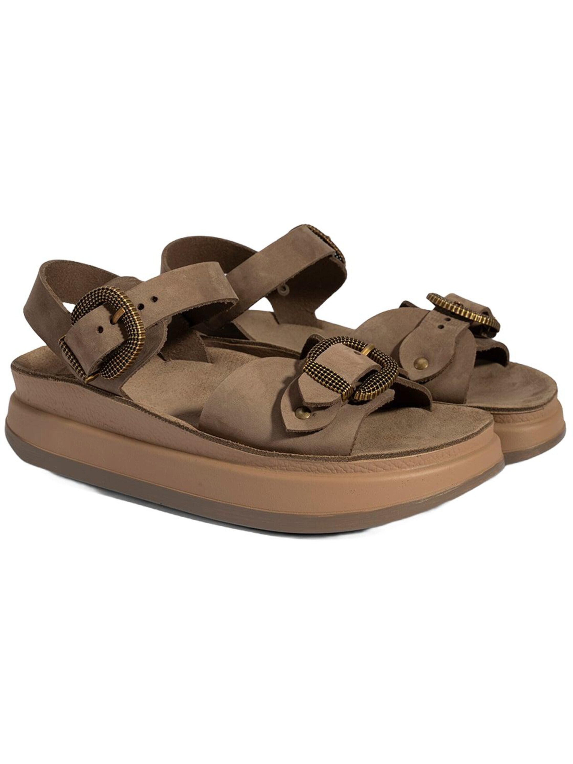 Desa - Sandalias 'Keilsandalen' en gris