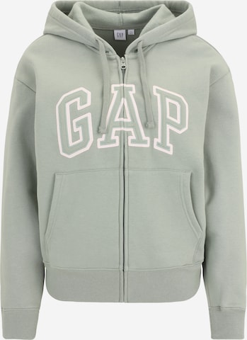 Gap Petite - Casaco em moletão 'HERITAGE' em verde: frente