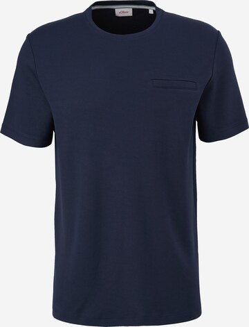 s.Oliver Shirt in Blauw: voorkant