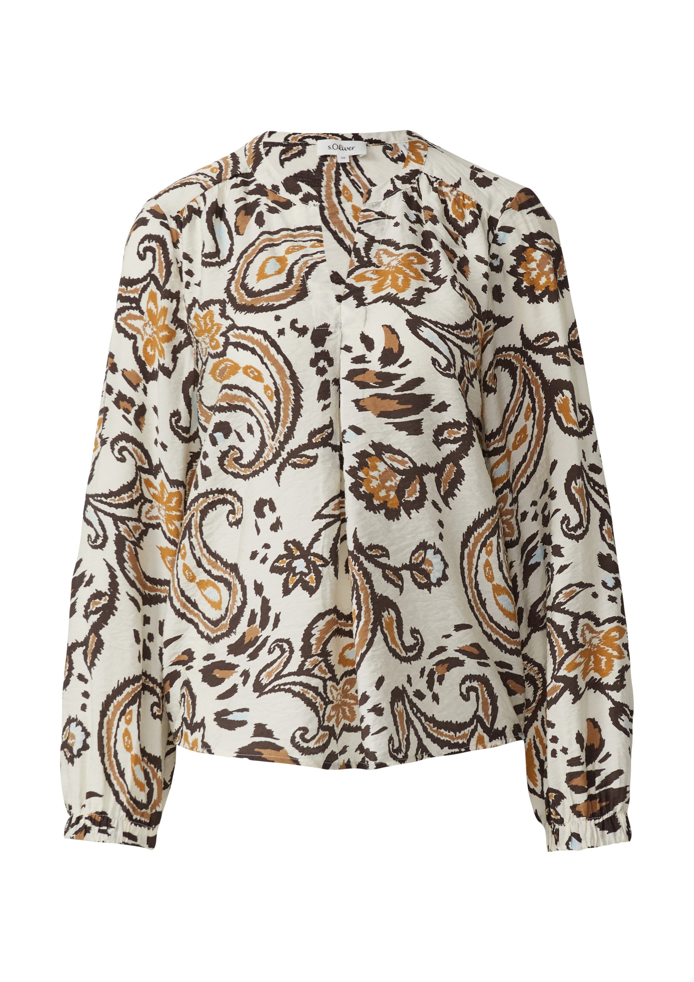 s.Oliver Blouse in Beige: voorkant