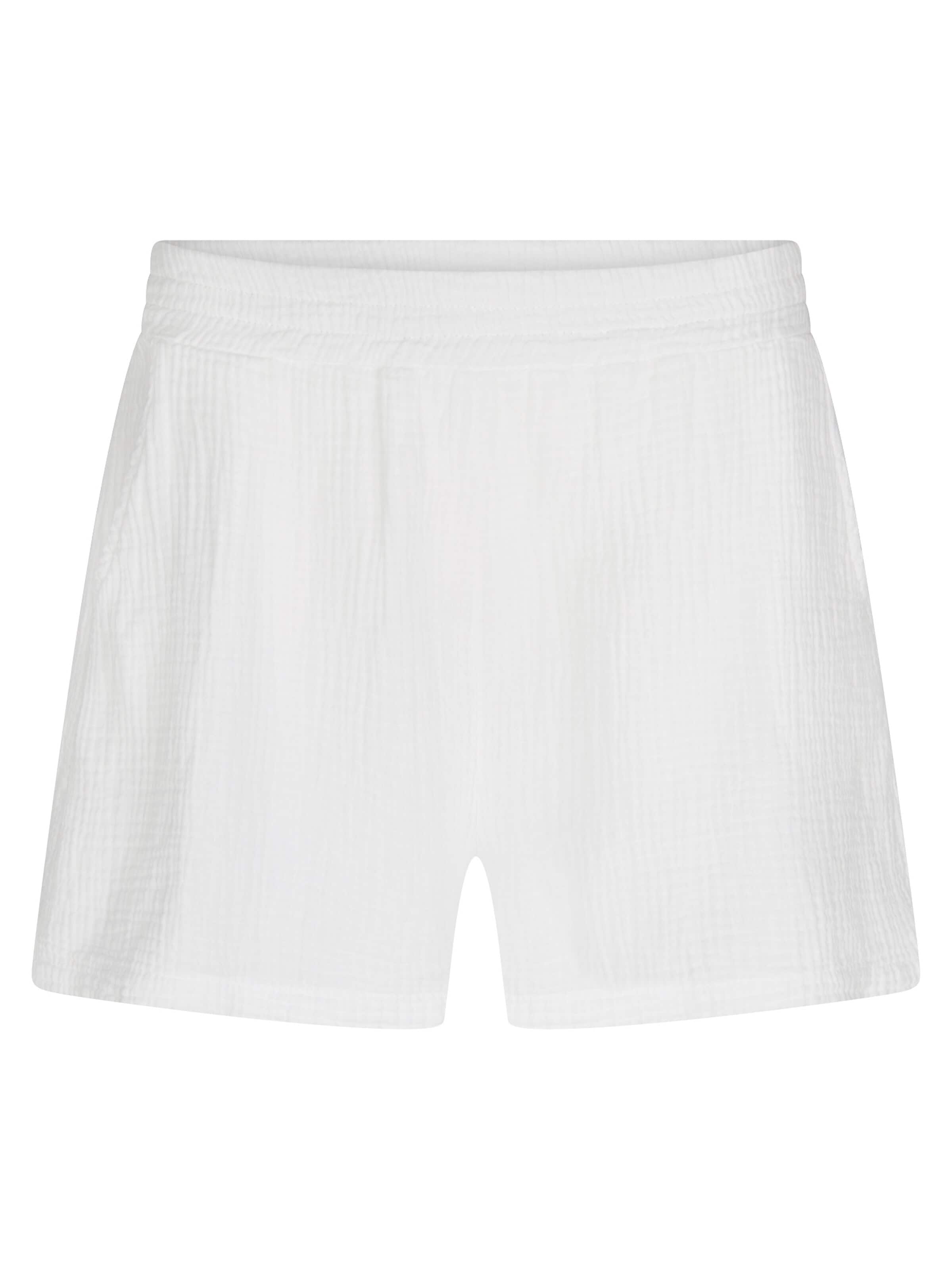 SASSYCLASSY Loosefit Hose‌‌ in Weiß: Vorderseite